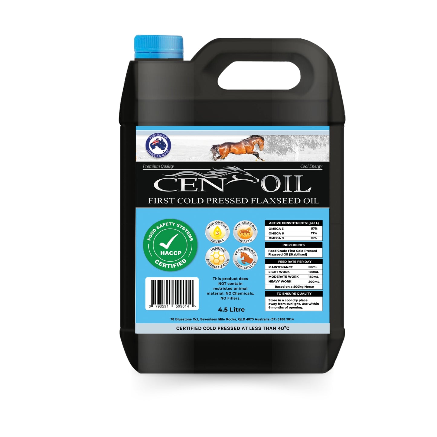 CEN OIL - First Cold Pressed Flaxseed Oil