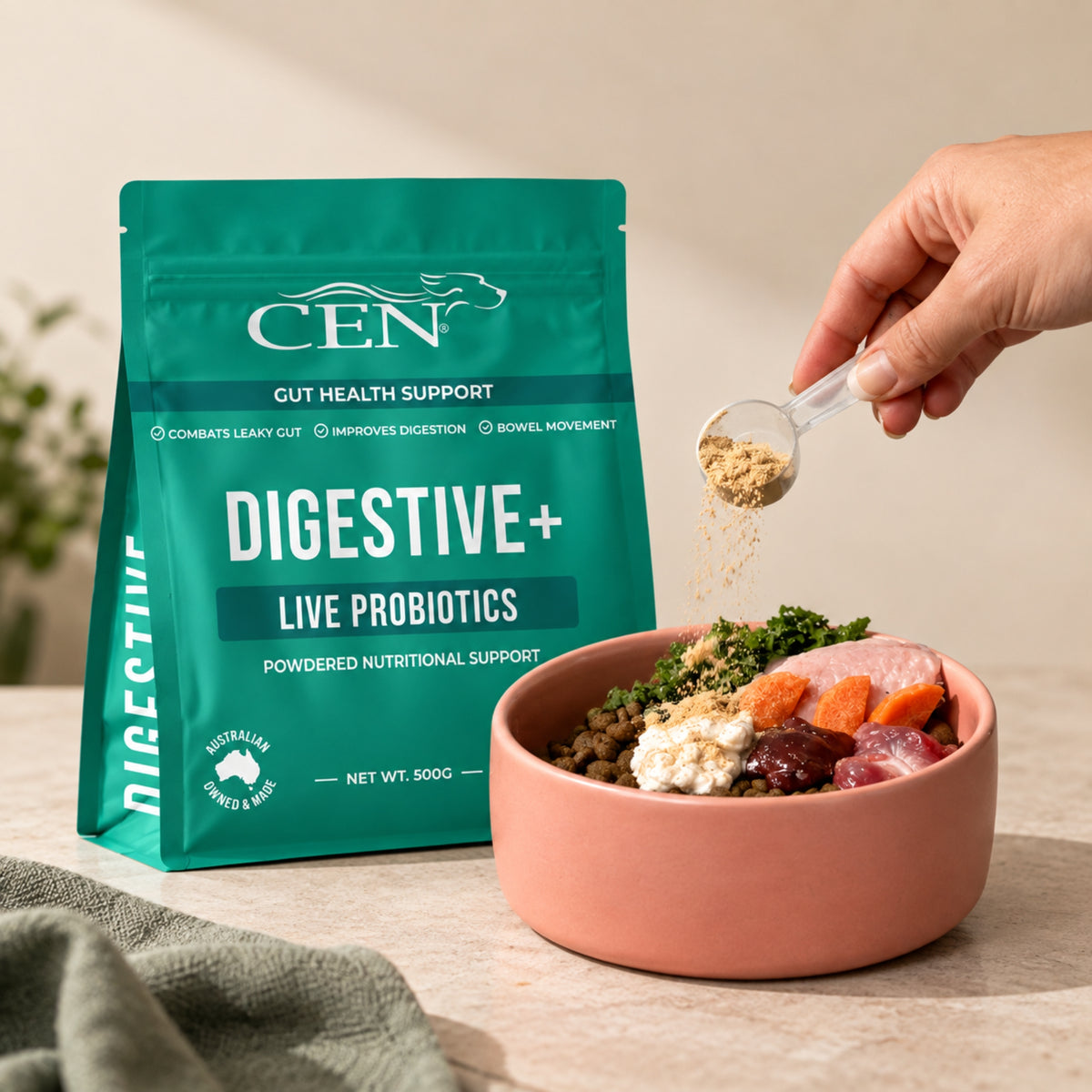 CEN Digestive+ Dog Probiotic Supplement